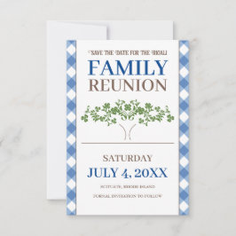 Invitación Reunión de la familia de árboles Guardar la fecha