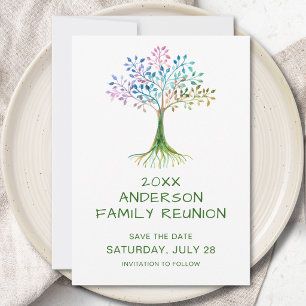 Invitación Reunión de la Familia del Árbol Genealógico - Guar