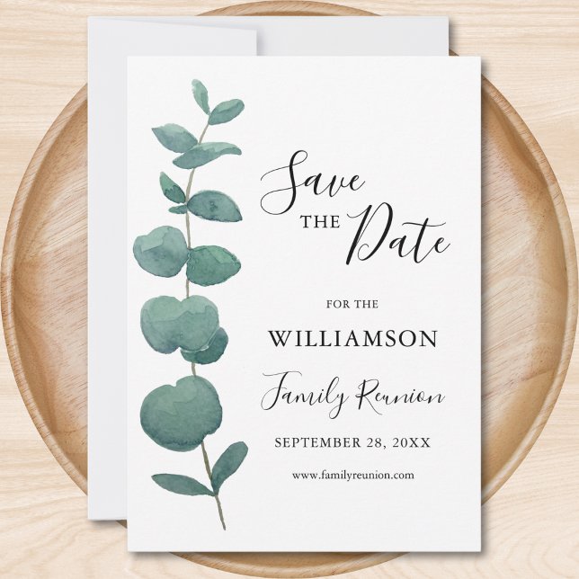 Invitación Reunión de la familia Eucalyptus salva la fecha (Subido por el creador)