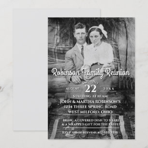 Invitación Reunión de la familia fotográfica de su cosecha
