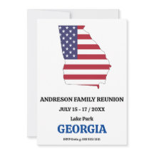 Reunión de la familia Georgia 🇺 🇸 bandera del ma
