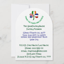 Invitación Reunión de la familia Shamrock de los Estados Unid