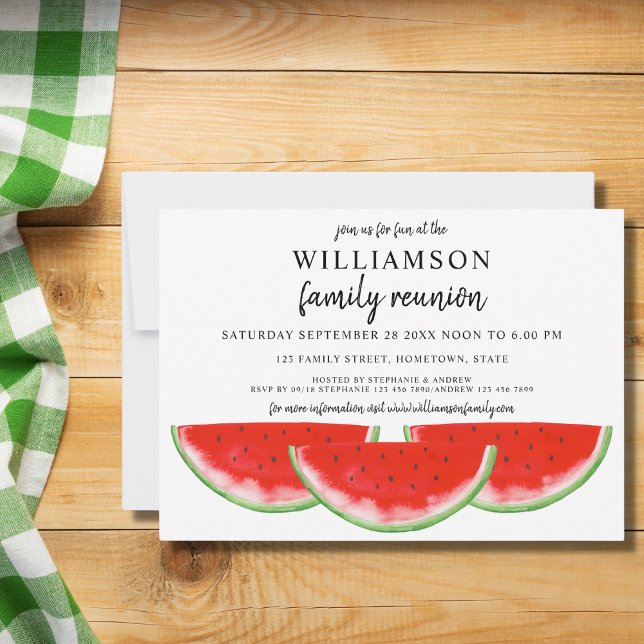 Invitación Reunión de la familia Watermelon (Subido por el creador)
