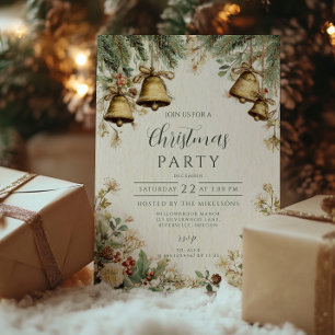 Invitación Reunión de Navidad de Pinos y Campanas de Invierno