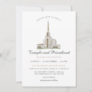Invitación Reunión de preparación para el sacerdocio del temp