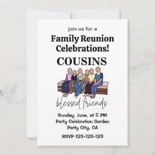 Invitación Reunión de Primos Benditos Amigos Familia