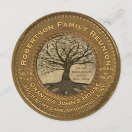 Invitación Reunión del árbol de familia de la apariencia