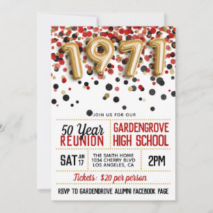 Invitación Reunión del Colegio Superior de 1971