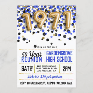 Invitación Reunión del Colegio Superior de 1971