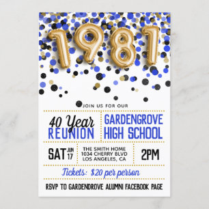 Invitación Reunión del Colegio Superior de 1981