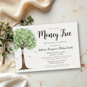 Invitación Reunión del tema del árbol del dinero para la pare