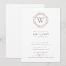 Reunión elegante de la familia Monograma