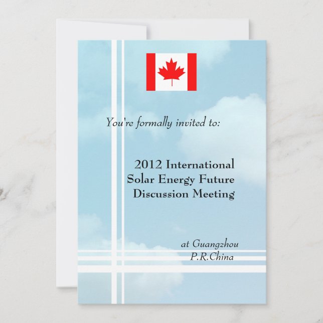 Invitación Reunión empresarial internacional y profesional (Anverso)