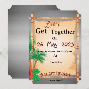 Invitación Reunión en la playa