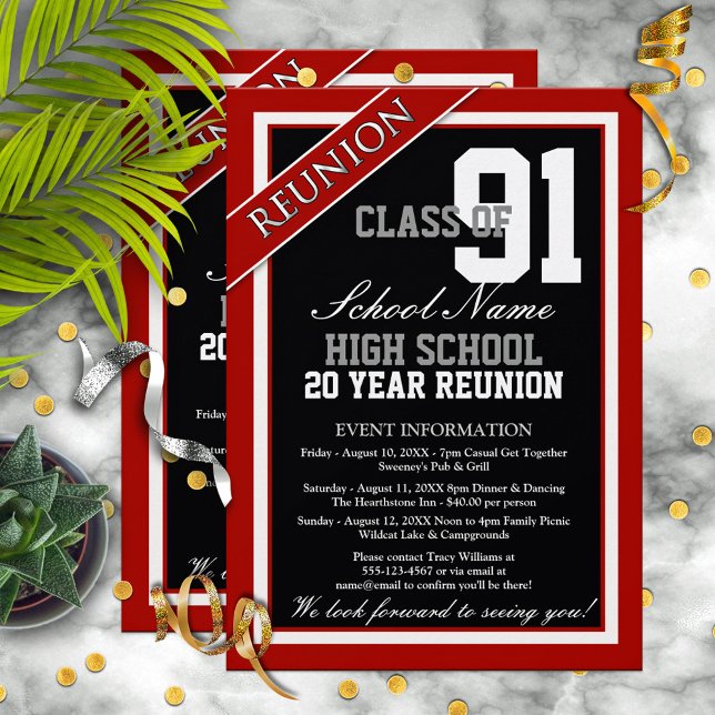 Invitación Reunión escolar formal de secundaria (Subido por el creador)