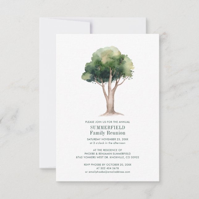 Invitación Reunión Familiar Anual (Anverso)