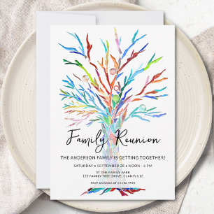 Invitación Reunión Familiar Árbol Familiar