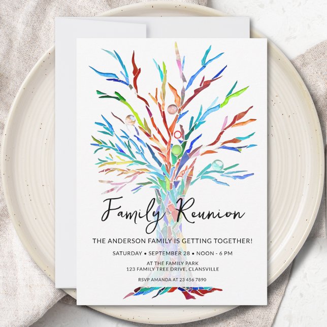 Invitación Reunión Familiar Árbol Familiar (Subido por el creador)