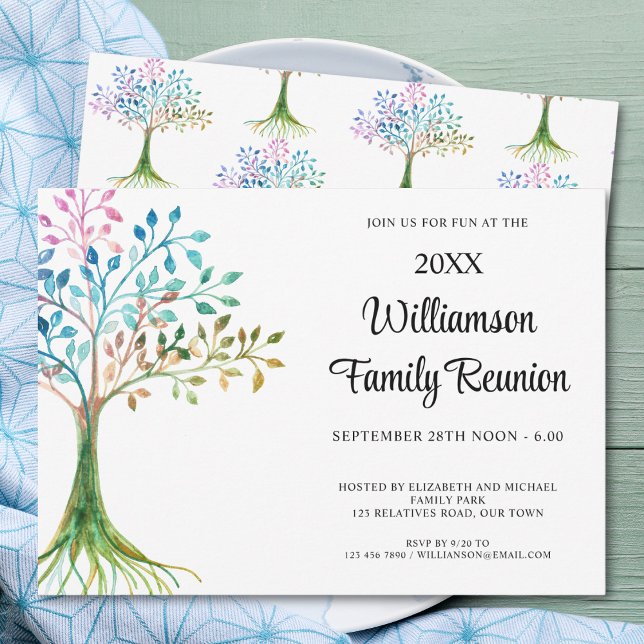 Invitación Reunión Familiar Árbol Genealógico (Subido por el creador)