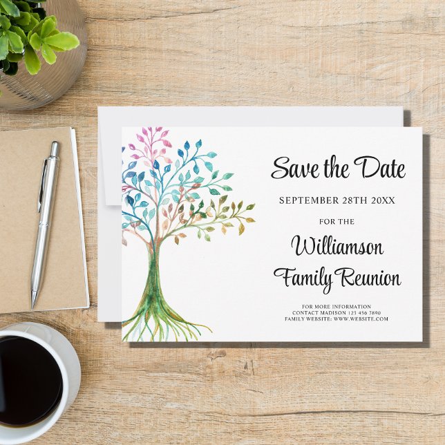 Invitación Reunión Familiar Árbol Genealógico Guardar la Fech (Subido por el creador)