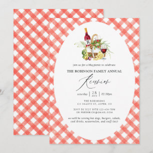 Invitación Reunión familiar barbacoa picnic