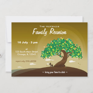 Invitación Reunión Familiar (Brown)