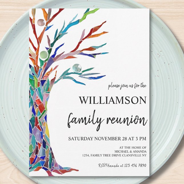 Invitación Reunión familiar de árbol familiar (Subido por el creador)