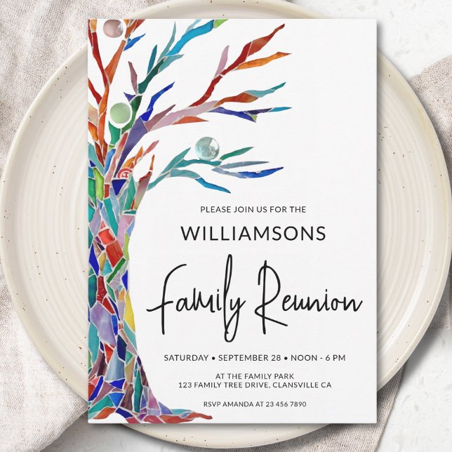 Invitación Reunión familiar de árbol familiar (Subido por el creador)