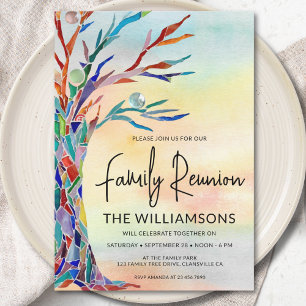 Invitación Reunión familiar de árbol familiar