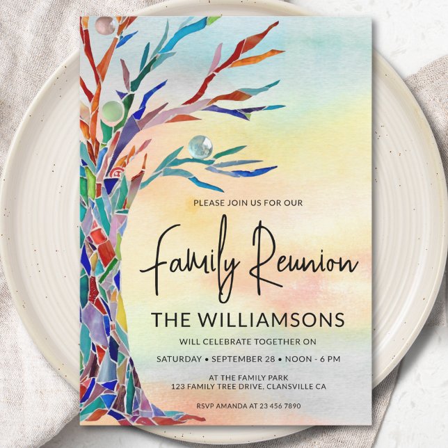 Invitación Reunión familiar de árbol familiar (Subido por el creador)