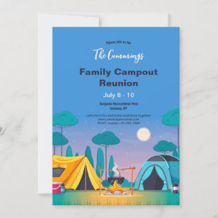 Invitación Reunión Familiar de Camping 