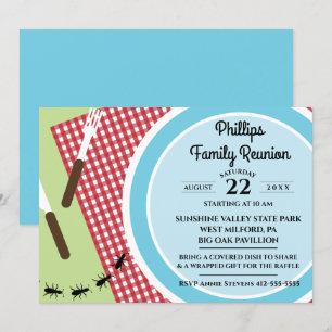 Invitación Reunión familiar de la familia de los manteles de
