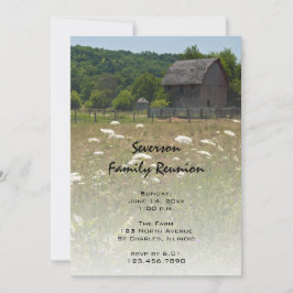 Invitación Reunión familiar de la familia Weathered Barn Coun