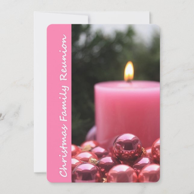 Invitación Reunión familiar de navidades (Anverso)