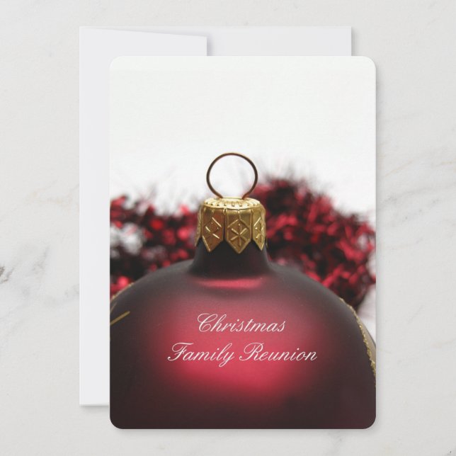 Invitación Reunión familiar de navidades (Anverso)