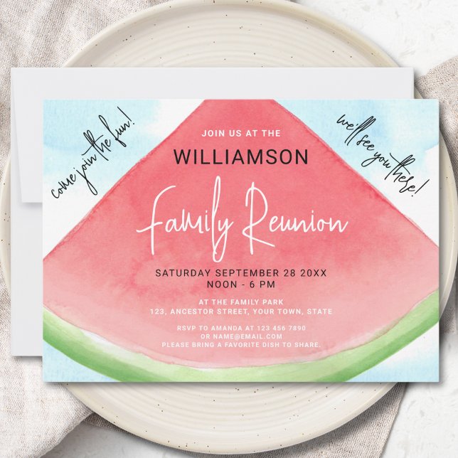 Invitación Reunión Familiar de Sandía de Verano (Subido por el creador)