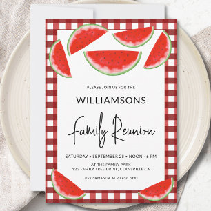 Invitación Reunión Familiar de Sandías de Verano
