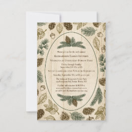 Invitación Reunión familiar de Woodland Camping Jamboree BBQ