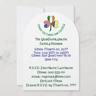 Invitación Reunión Familiar del Trébol Colombiano Irlandés EE