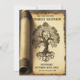 Invitación Reunión familiar - Desplazamiento de árbol familia