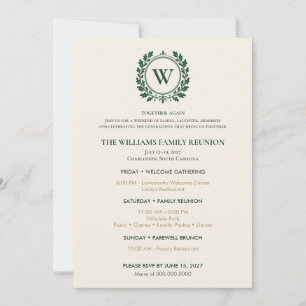 Invitación Reunión Familiar Elegante