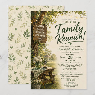 Invitación Reunión Familiar Escénica al Aire Libre