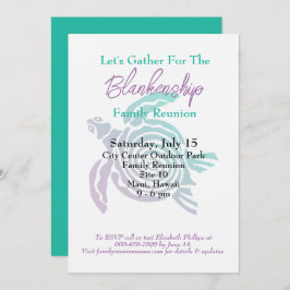 Invitación Reunión familiar: evento de un solo día de tortuga