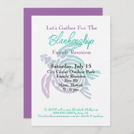 Invitación Reunión familiar: evento de un solo día de tortuga