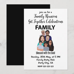 Invitación Reunión Familiar Fiesta de Reunión Familiar Reunió