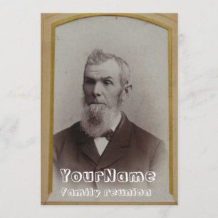 Invitación Reunión familiar fotográfica de época