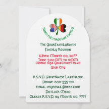 Reunión familiar irlandesa irlandesa de Shamrock