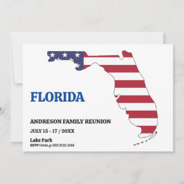 Invitación Reunión familiar 🎉 mapa del estado de FLORIDA ban