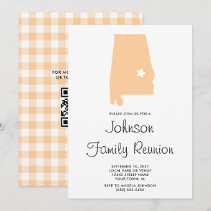 Invitación Reunión Familiar Melocotón Alabama