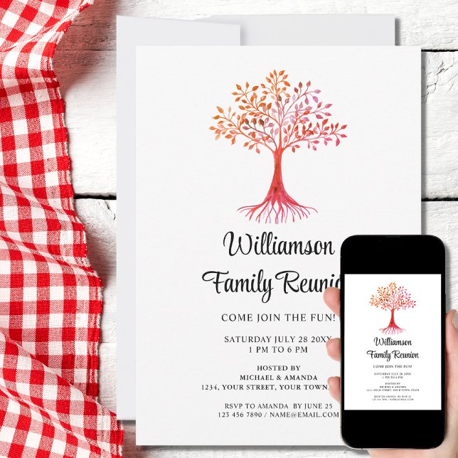 Invitación Reunión familiar moderna (Subido por el creador)